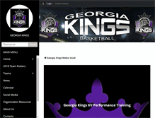 Tablet Screenshot of georgiakings.com